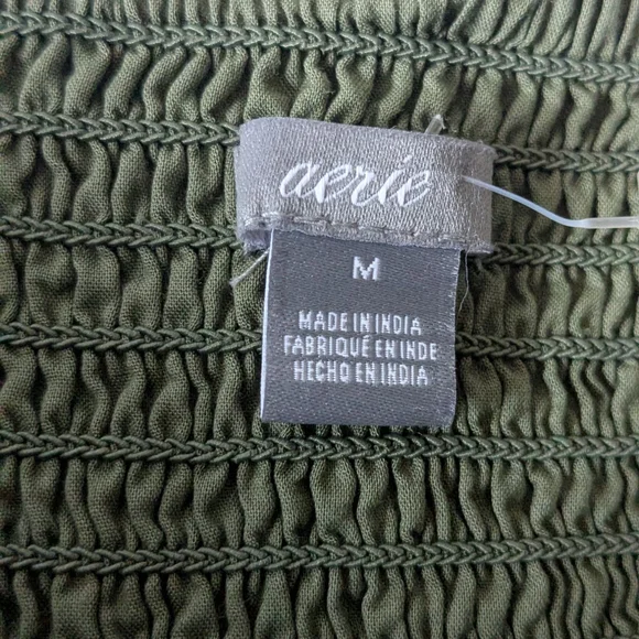 Aerie Eyelet Romper, Green. Size M. - Picture 7 of 9